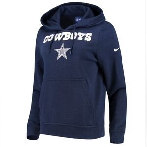 Nike NFL Dallas Cowboys Club Hoodie Navy Blue Unisex